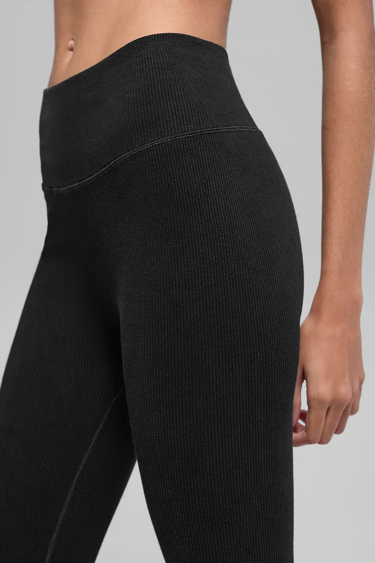 Legging High-waist Seamless Two Tone Rib