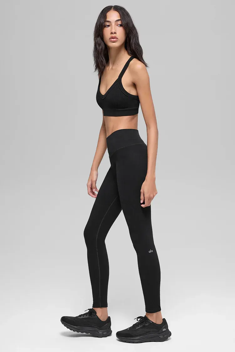 Legging High-waist Seamless Two Tone Rib