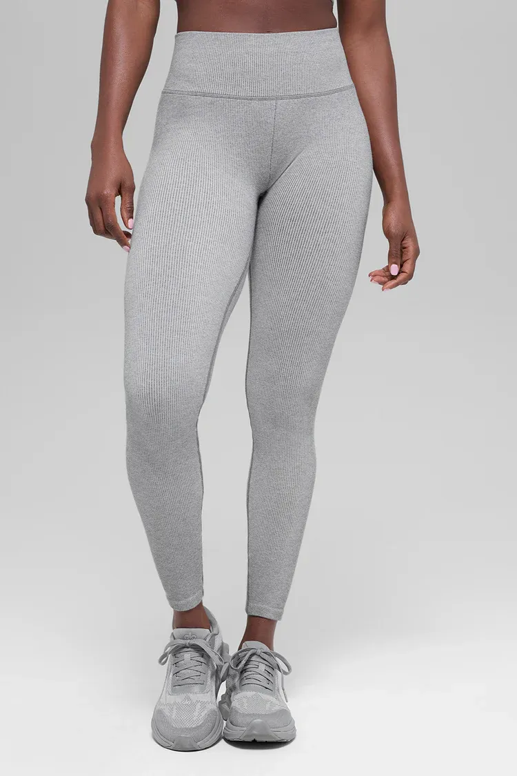 Legging High-waist Seamless Two Tone Rib