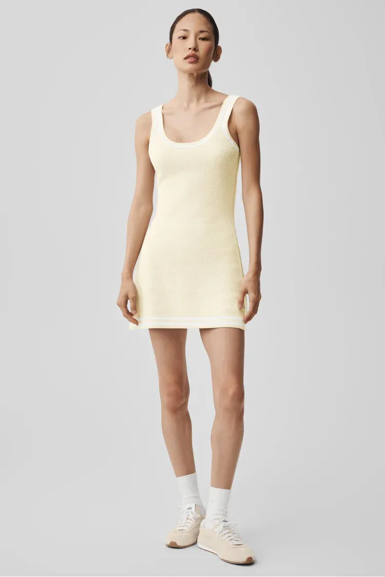 Vestido De Tricot Tennis Club