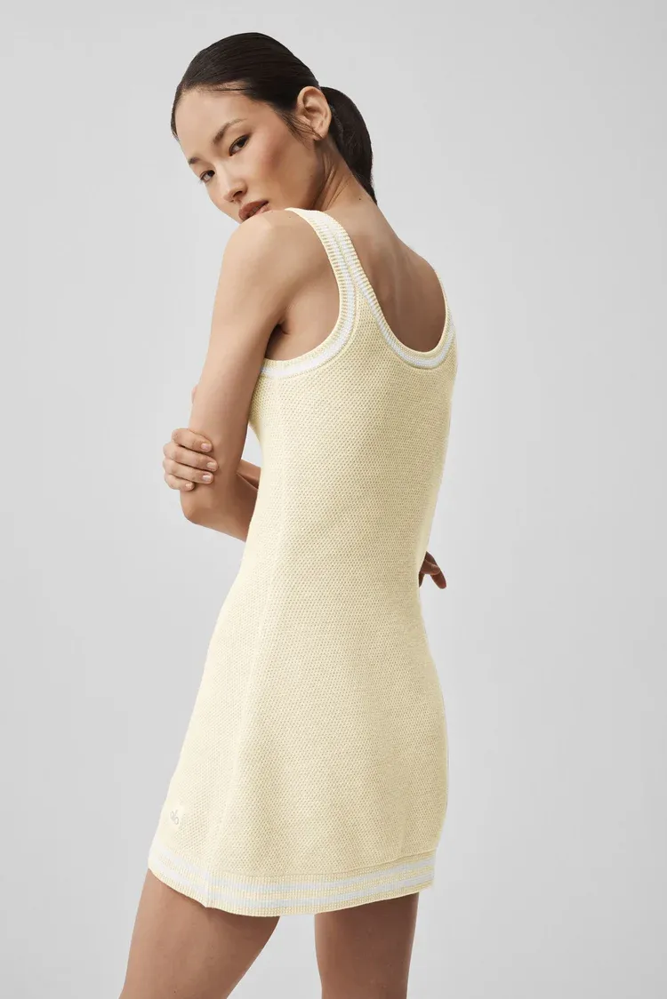 Vestido De Tricot Tennis Club