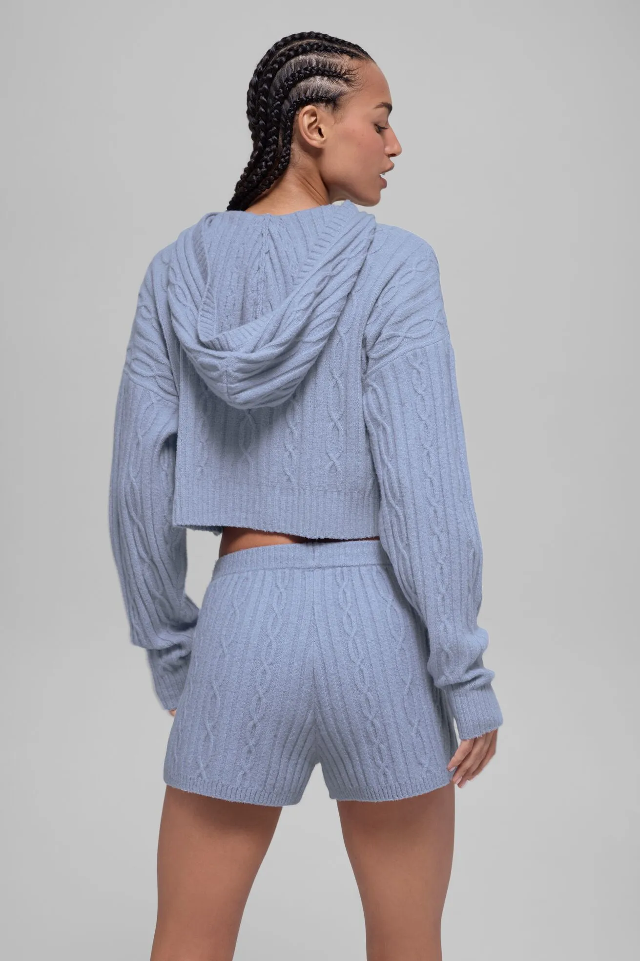 Casaco Cable Knit Winter Bliss Hoodie